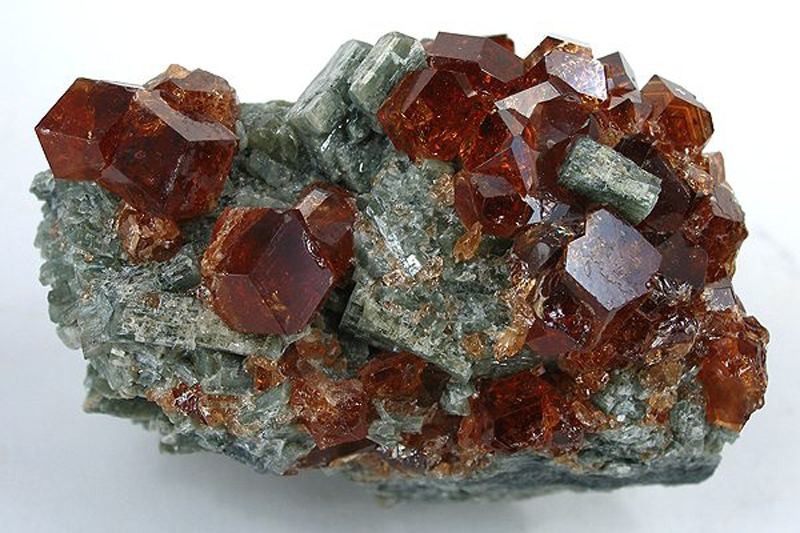 idocrase vesuvianite specimen with grossular garnet crystals