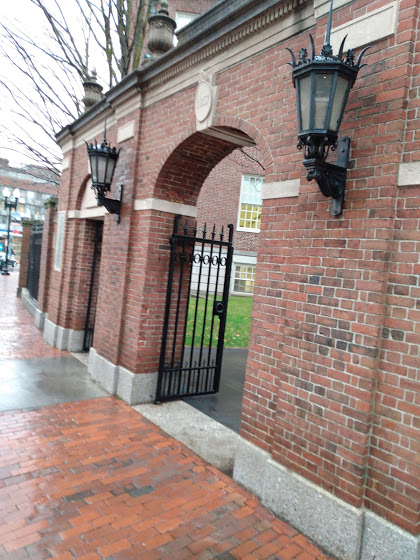 File:Harvard University,. November, 2019. as you enter from Harvard Yard from Square Train Station MBTACambridge, Massachusetts.jpg