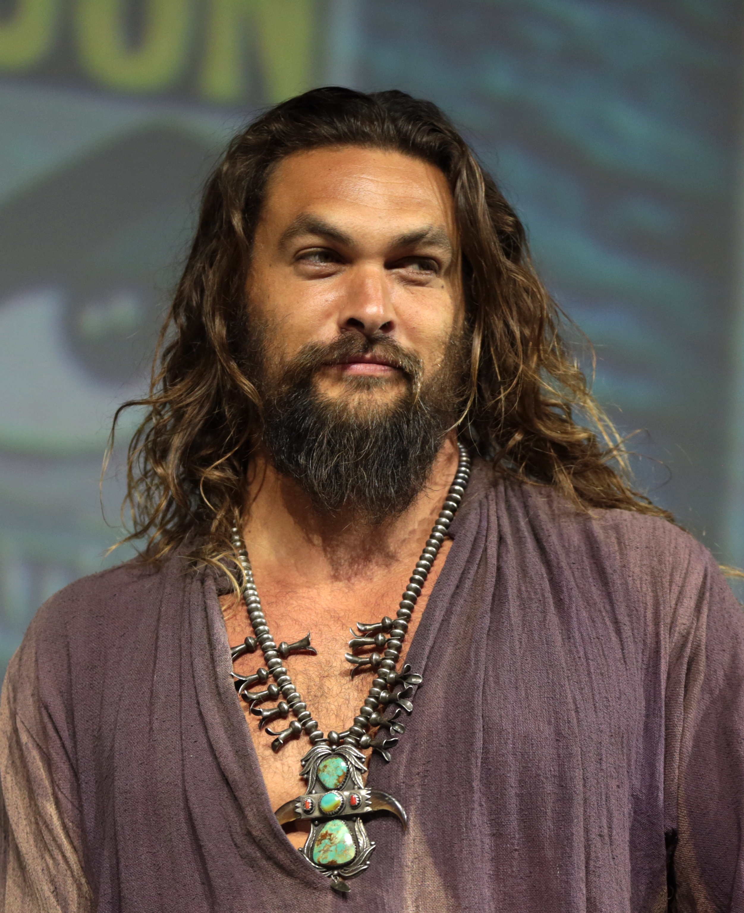 Momoa at [[San Diego Comic-Con]] in 2018