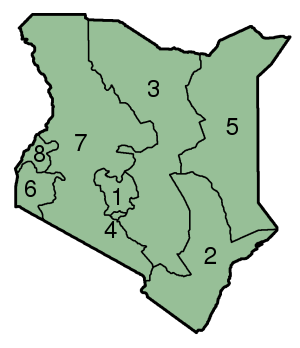 Provincies van Kenia
