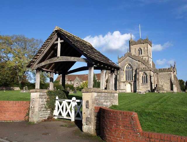 File:Lych gate and church, Ditcheat - geograph.org.uk - 1025465.jpg