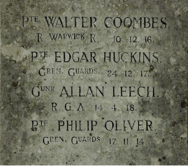 File:Names on Combe War Memorial - geograph.org.uk - 1019886.jpg