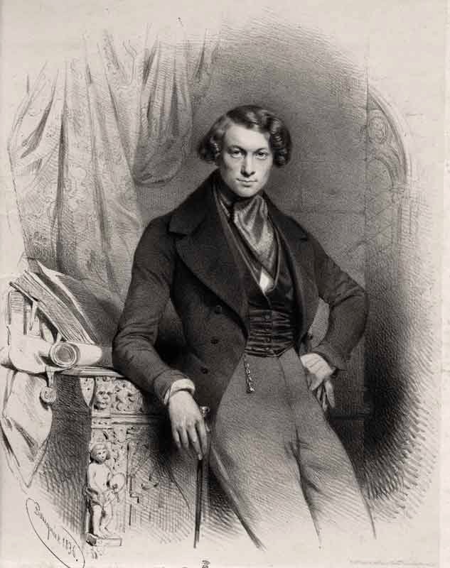 Nicaise de Keyser (1836), lithograph by [[Charles Baugniet]]