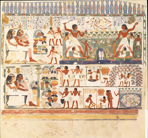 File:Norman de Garis Davies, Nakht and Family Fishing and Fowling, Tomb of Nakht, Graphic Expedition, Metropolitan Museum of Art, 1915.jpg