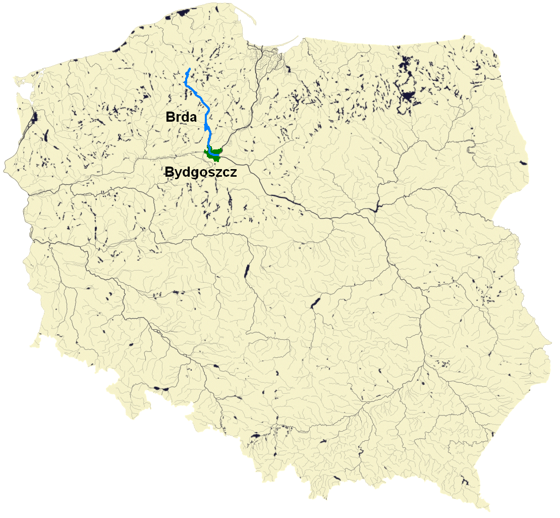 mapa polski rzeka brda File:Polska hydrografia Brda opis.PNG   Wikimedia Commons