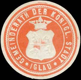 File:Siegelmarke Gemeinderath der Königl. Stadt Iglau W0317906.jpg