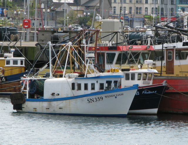 File:Two fishing boats at Bangor - geograph.org.uk - 787597.jpg