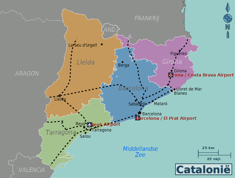 Top Ten Origins: Catalonia (Catalunya) and Spain