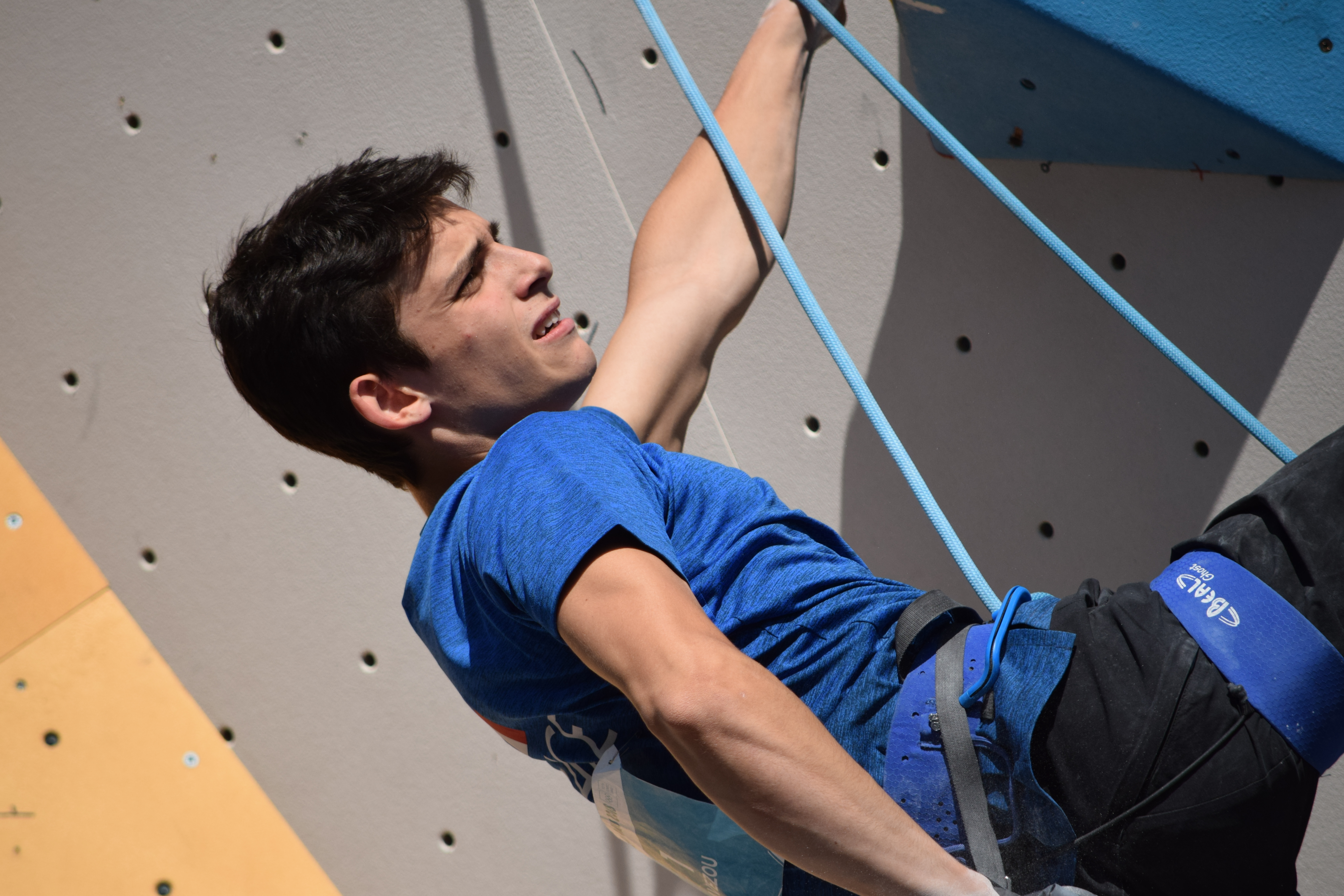 Boy Climbing.