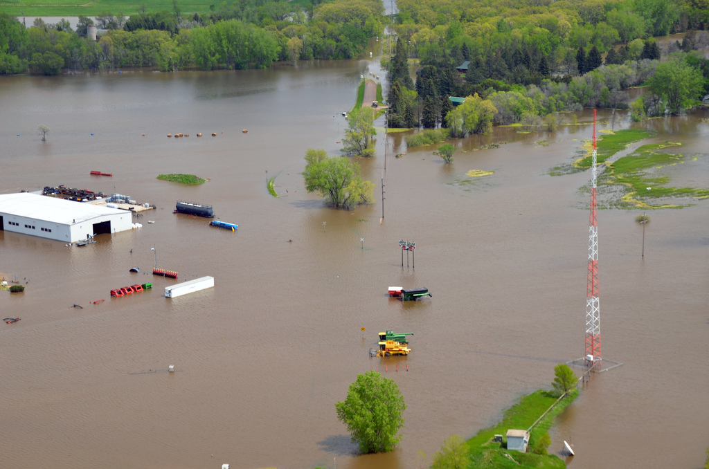 Flooded area