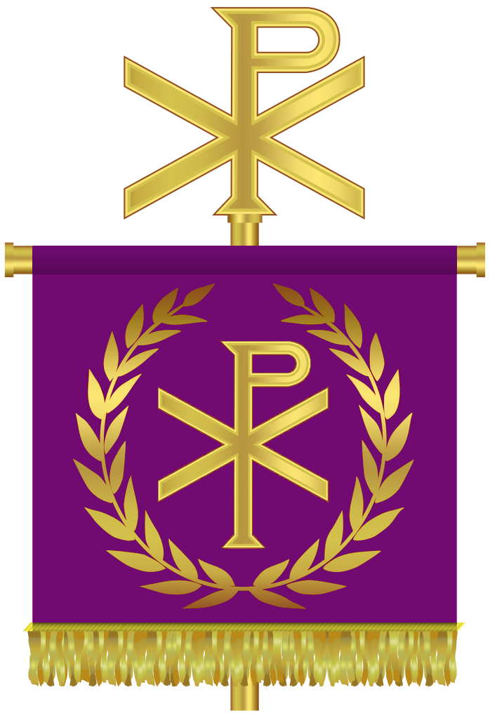 Labarum of the Roman Empire (purple).png