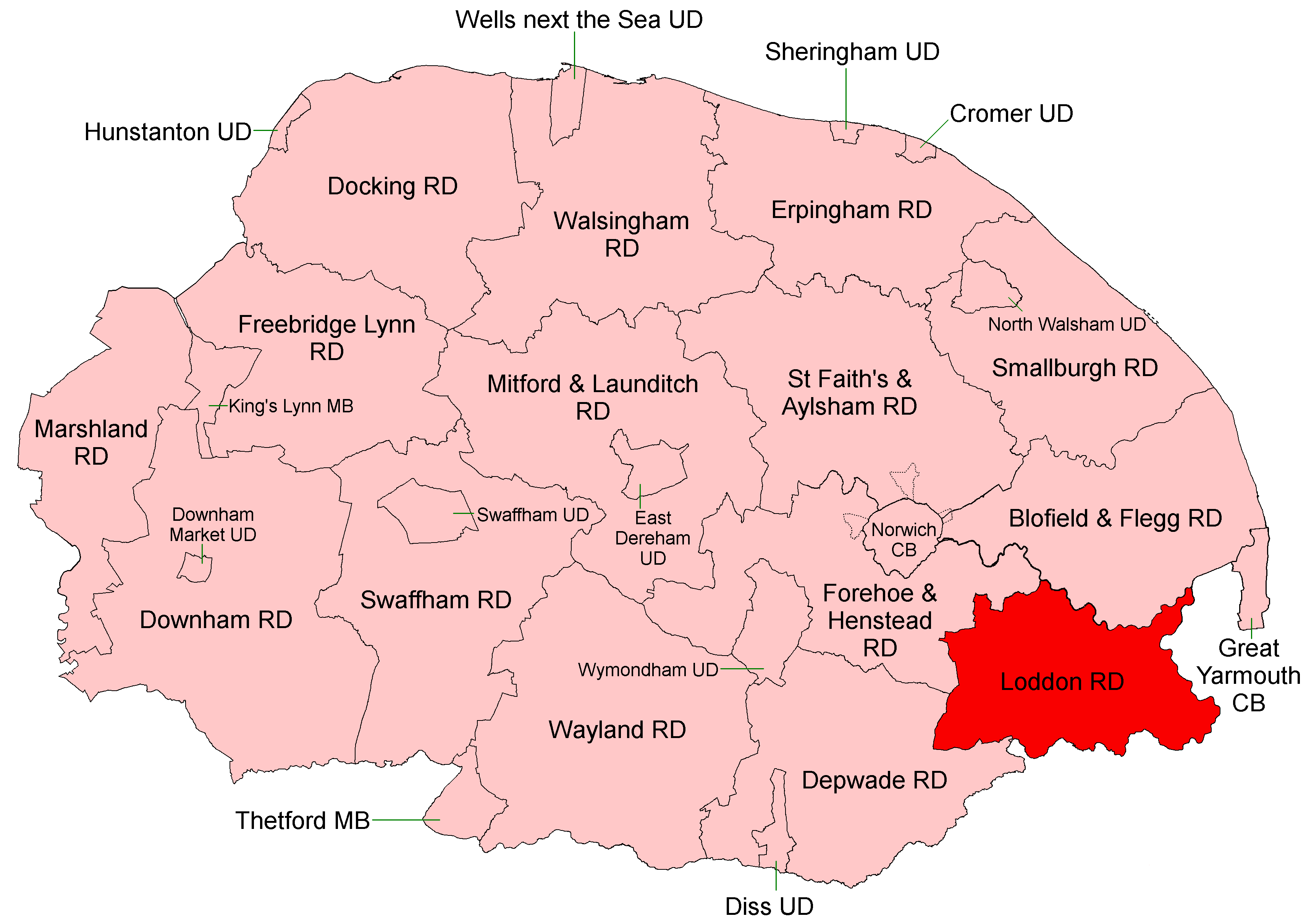 Loddon and Clavering Rural District