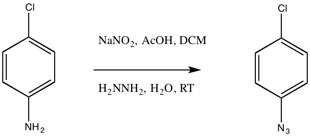 Preparation of 4-chlorophenyl azide Preparation of 4-chlorophenyl azide.jpg