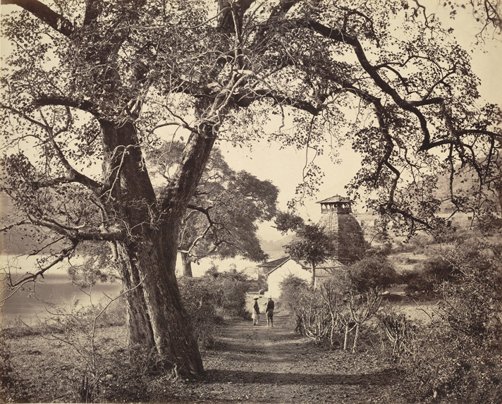 File:Temple on the Bhimtal Lake, Bhimtal, 1864.jpg