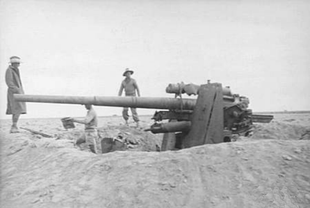 File:88 mm Flak 36 near El Aqqaqir 1942.jpg