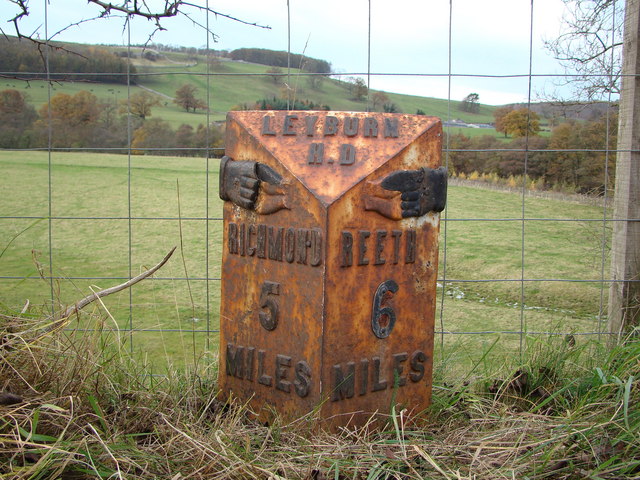 File:A6108 Milestone - geograph.org.uk - 1049914.jpg