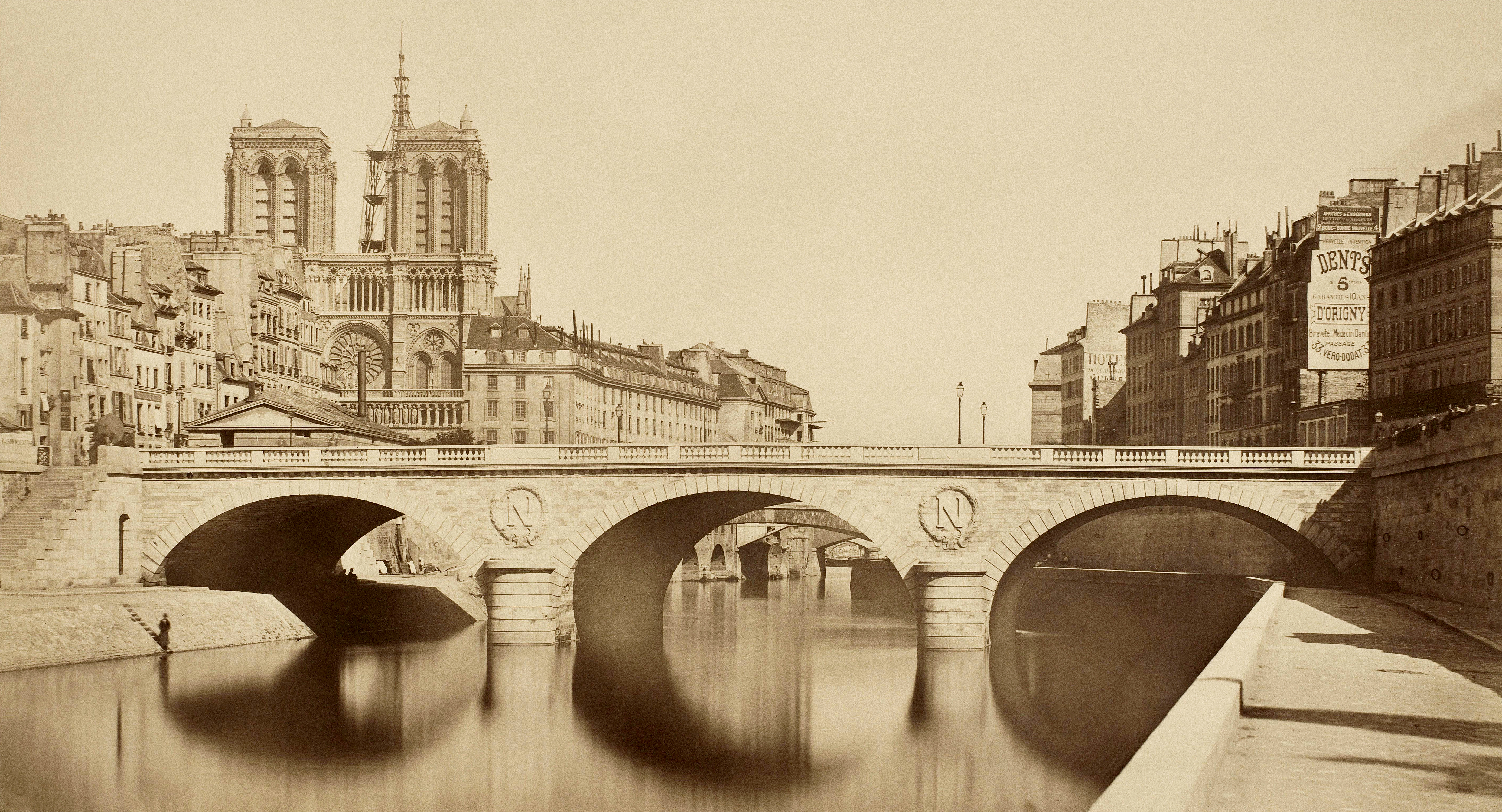Париж 19го века мост