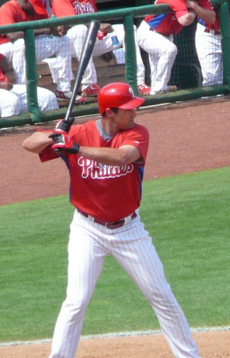 Pat Burrell hit the last of three consecutive home runs on June 13.