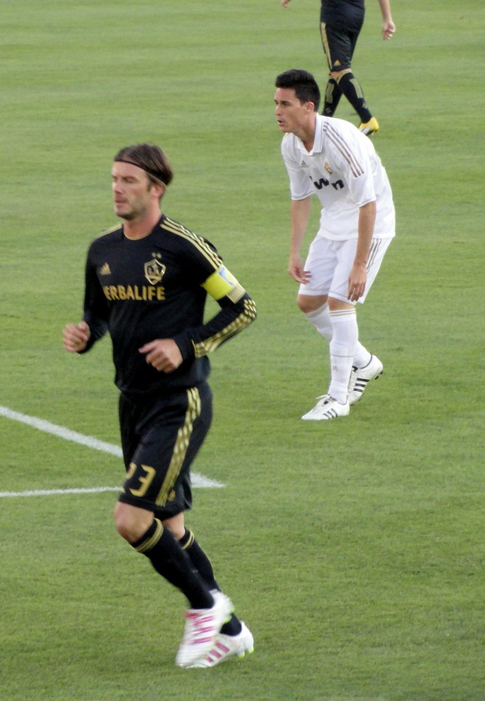 Why did David Beckham wear the No 23 at Real Madrid and LA Galaxy