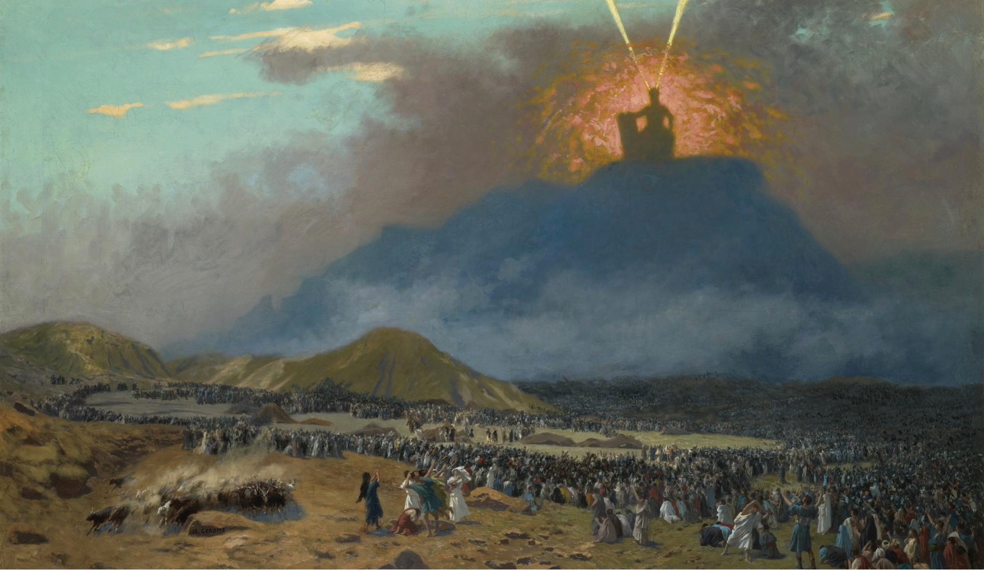 File:Gérôme, Jean-Léon - Moses on Mount Sinai Jean-Léon Gérôme ...