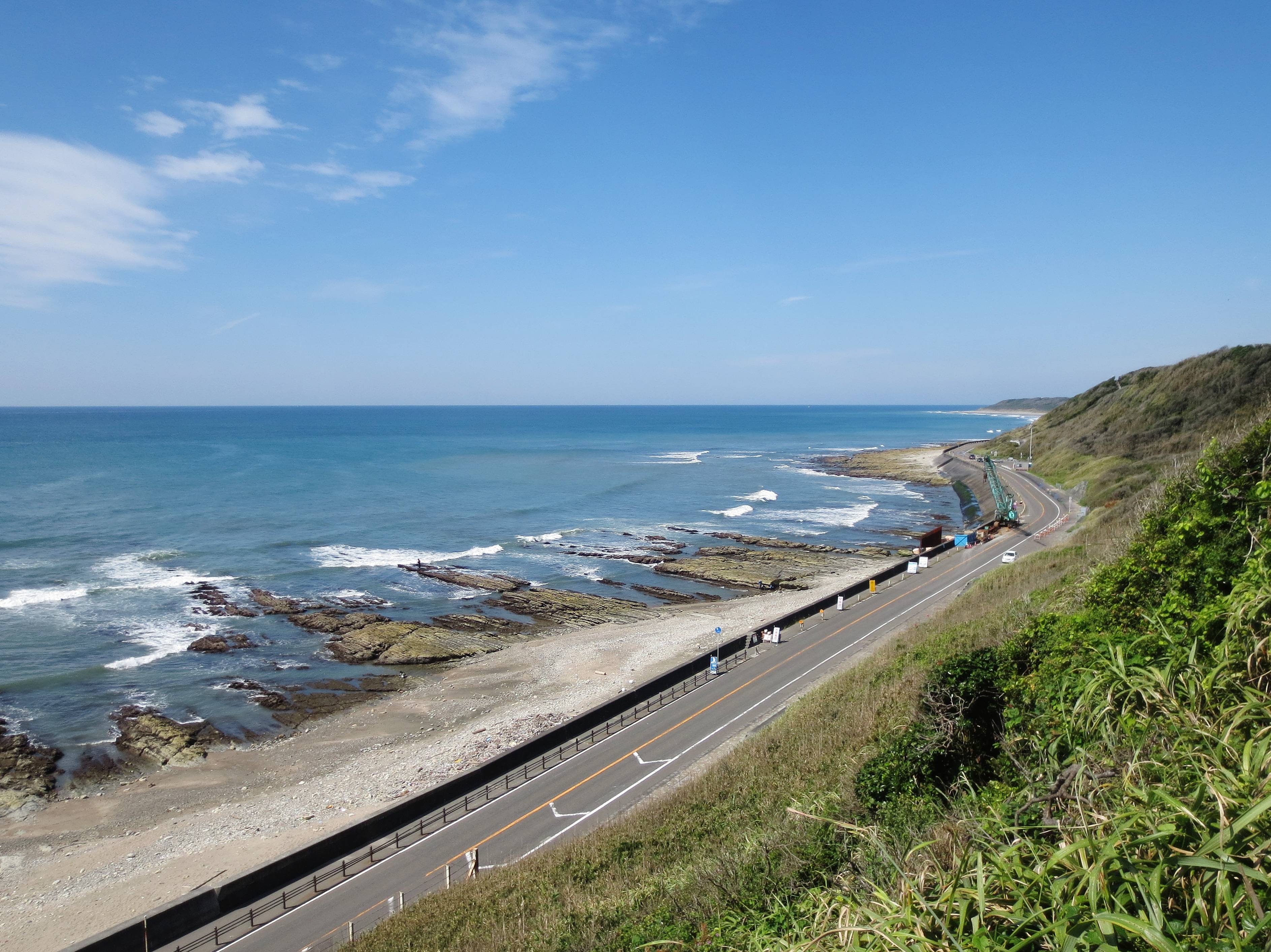 File Shizuoka Prefectural Road 357 View From Omaezaki Lighthouse Jpg Wikimedia Commons