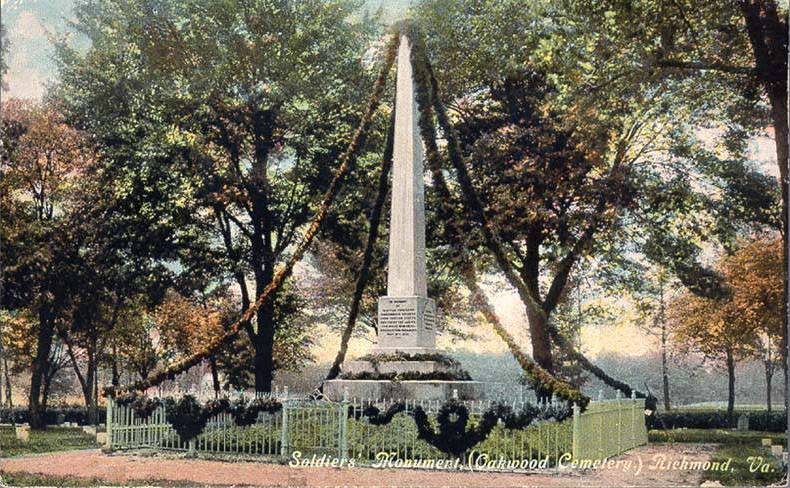 File:Soldiers Monument Oakwood Cemetery Richmond Virginia 1911.jpg