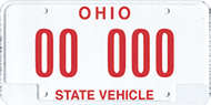 In Ohio verwendetes staatliches Kfz-Kennzeichen