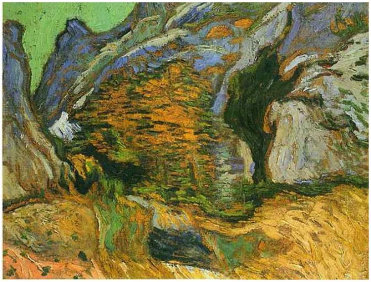 File:Van Gogh - Die Schlucht "Les Peiroulets".jpg