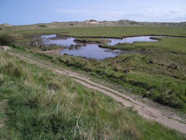 Wildlife Water Scrapes beside the Norfolk Coast Path - geograph.org.uk - 427845