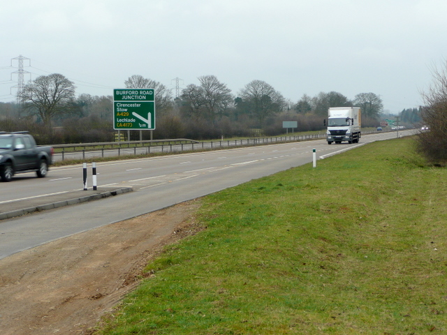 File:A417 dual carriageway north of Cirencester - geograph.org.uk - 1199980.jpg