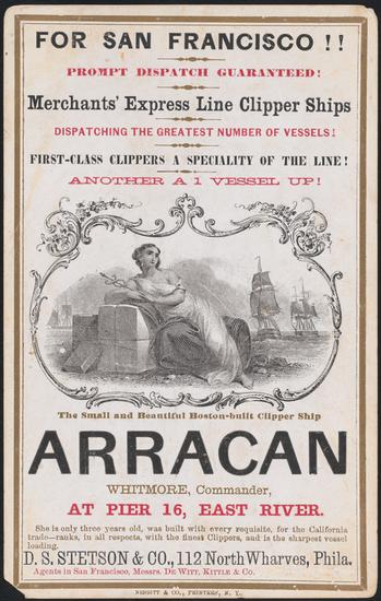 File:ARRACAN Clipper ship sailing card M2Y8064.jpg