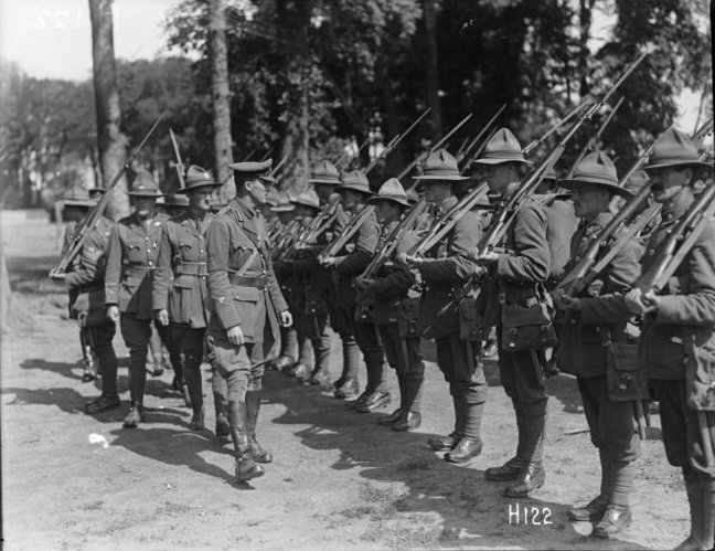File:BG Hart inspecting men of 4th Brigade, July 1917.jpg
