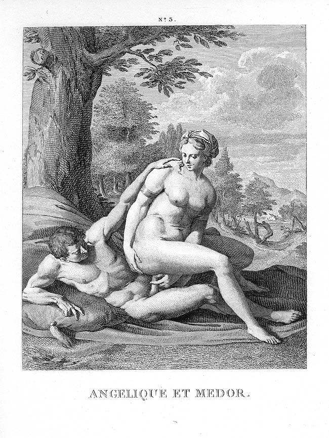 I Modi, Agostino Carracci, Angelique et Medor.