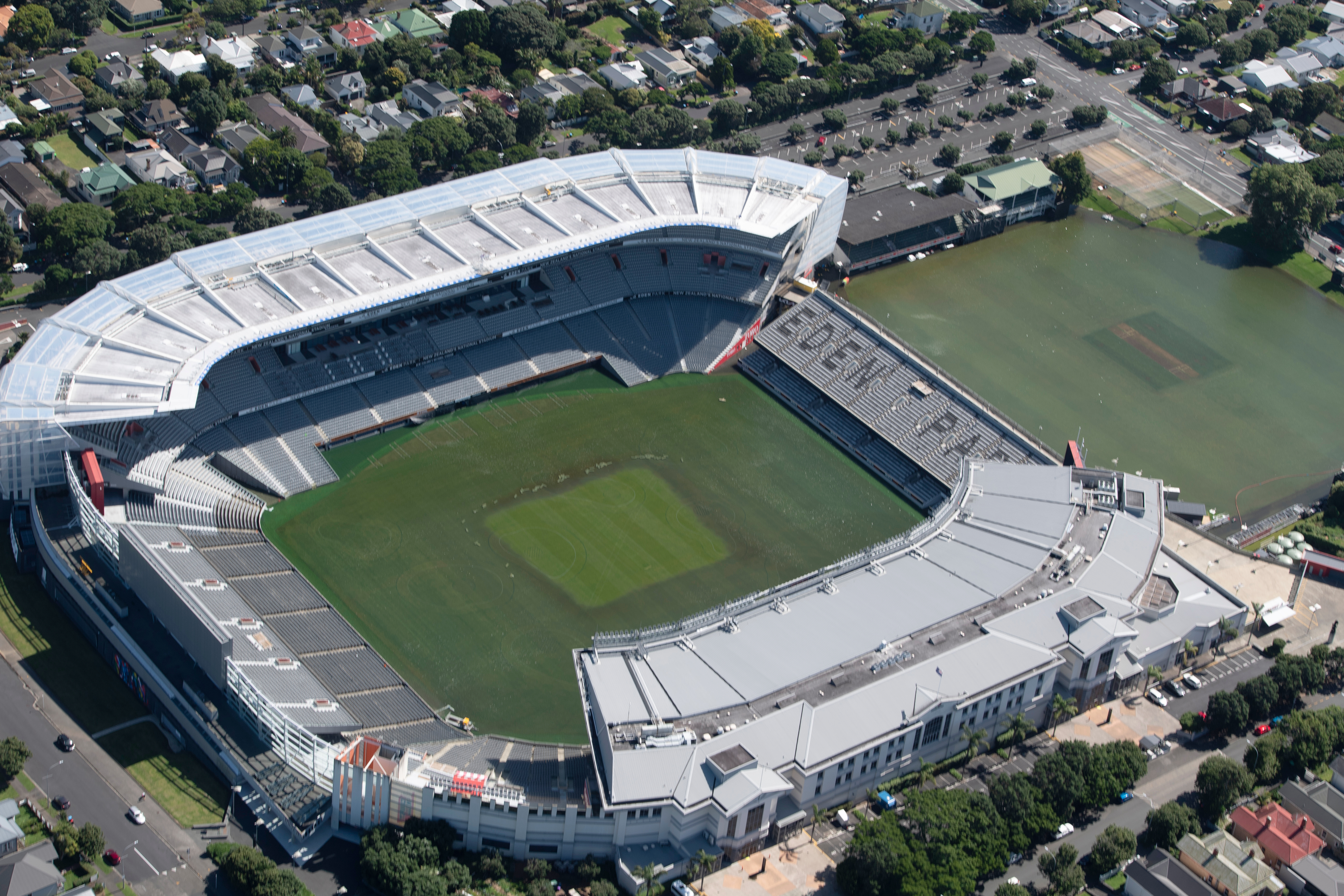 Eden Park is a sports venue in Auckland, New Zealand. It is located three kilometres southwest of the Auckland CBD, on the boundary between the suburbs of Mount Eden and Kingsland. The main stadium has a nominal capacity of 50,000, and is sometimes referred to as New Zealand's national stadium. The stadium is used primarily for rugby union in winter and cricket in summer, and has also hosted rugby league and association football matches, as well as concerts and cultural events. It is owned and operated by the Eden Park Trust Board, whose headquarters are located in the stadium. 
Eden Park is considered one of international rugby union's most difficult grounds for visiting sides. New Zealand's national rugby union team, nicknamed the All Blacks, have been unbeaten at this venue in 48 consecutive test matches stretching back to 1994.  Eden Park is the site of the 2021 Te Matatini. It was the site for the 2022 Women's Cricket World Cup, the final of the 2021 Women's Rugby World Cup and staged the opening match of the 2023 FIFA Women's World Cup. In 2011 it hosted pool games, two quarter-finals, both semi-finals and the final of 2011 Rugby World Cup. In doing so it became the first stadium in the world to host two Rugby World Cup finals, having held the inaugural final in 1987. It was a venue for the 2015 Cricket World Cup, which was jointly hosted by Australia and New Zealand.