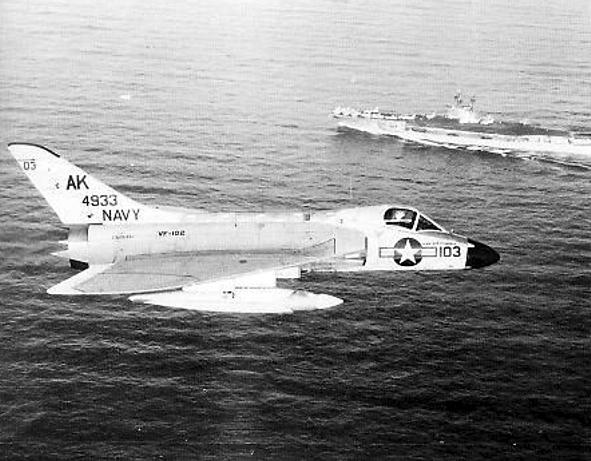 File:F4D-1 Skyray of VF-102 in flight in 1960.jpg