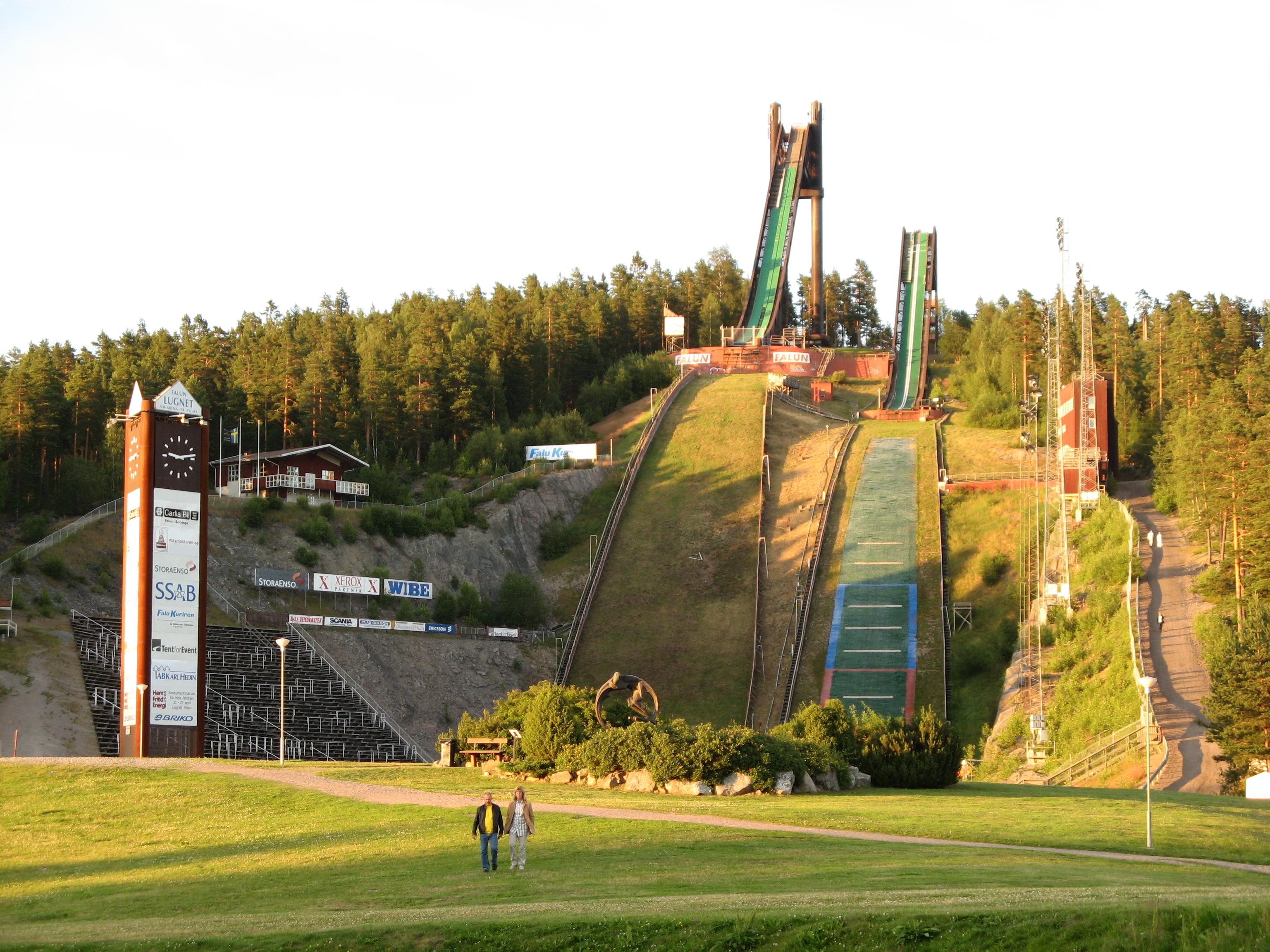 Filefalun Lugnet Skijump 1 Wikimedia Commons throughout Ski Jumping Falun