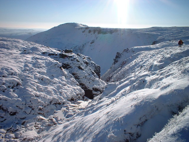 Head of Grindsbrook Clough, Edale - geograph.org.uk - 256992