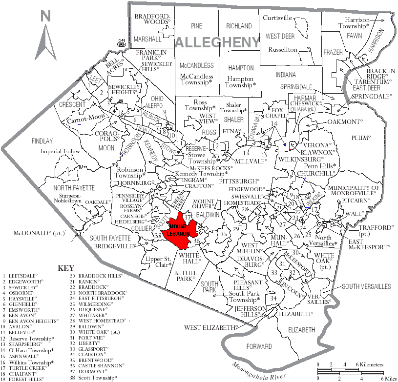 allegheny county township map File Map Of Allegheny County Pennsylvania With Mtlebanon allegheny county township map