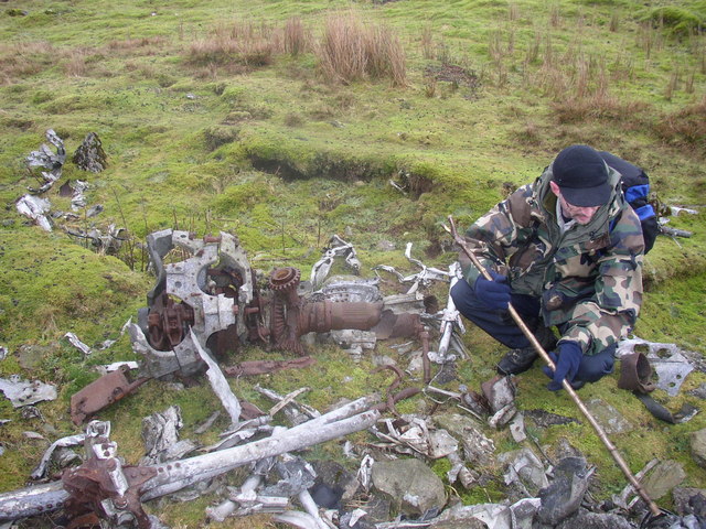 File:Parts of crashed Wellington - geograph.org.uk - 392817.jpg