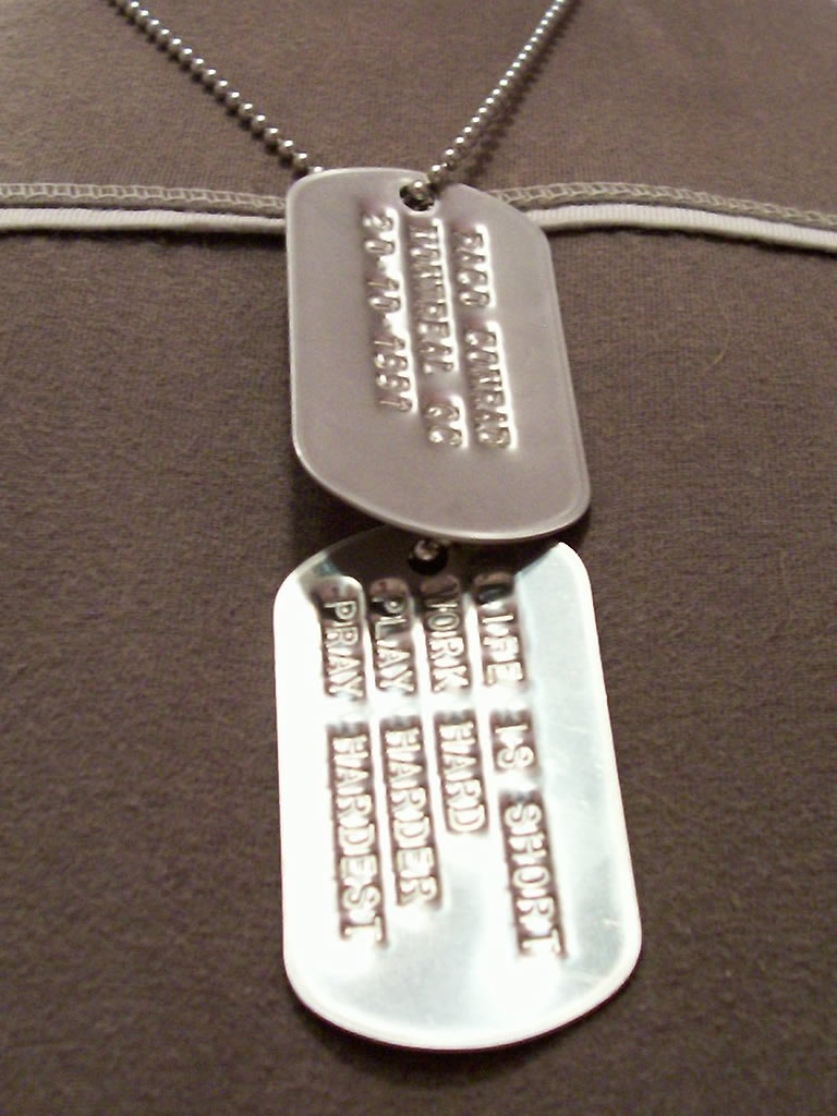 what do the numbers on navy dog tags mean