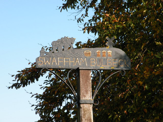 File:Swaffham Bulbeck Village Sign - geograph.org.uk - 1008669.jpg