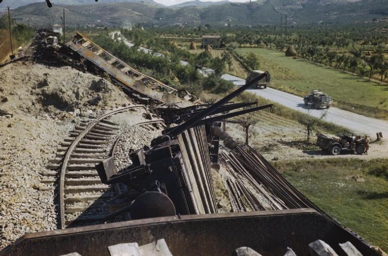 File:Train Busting in the Cortona-arezzo Area, Italy, July 1944 TR2090.jpg