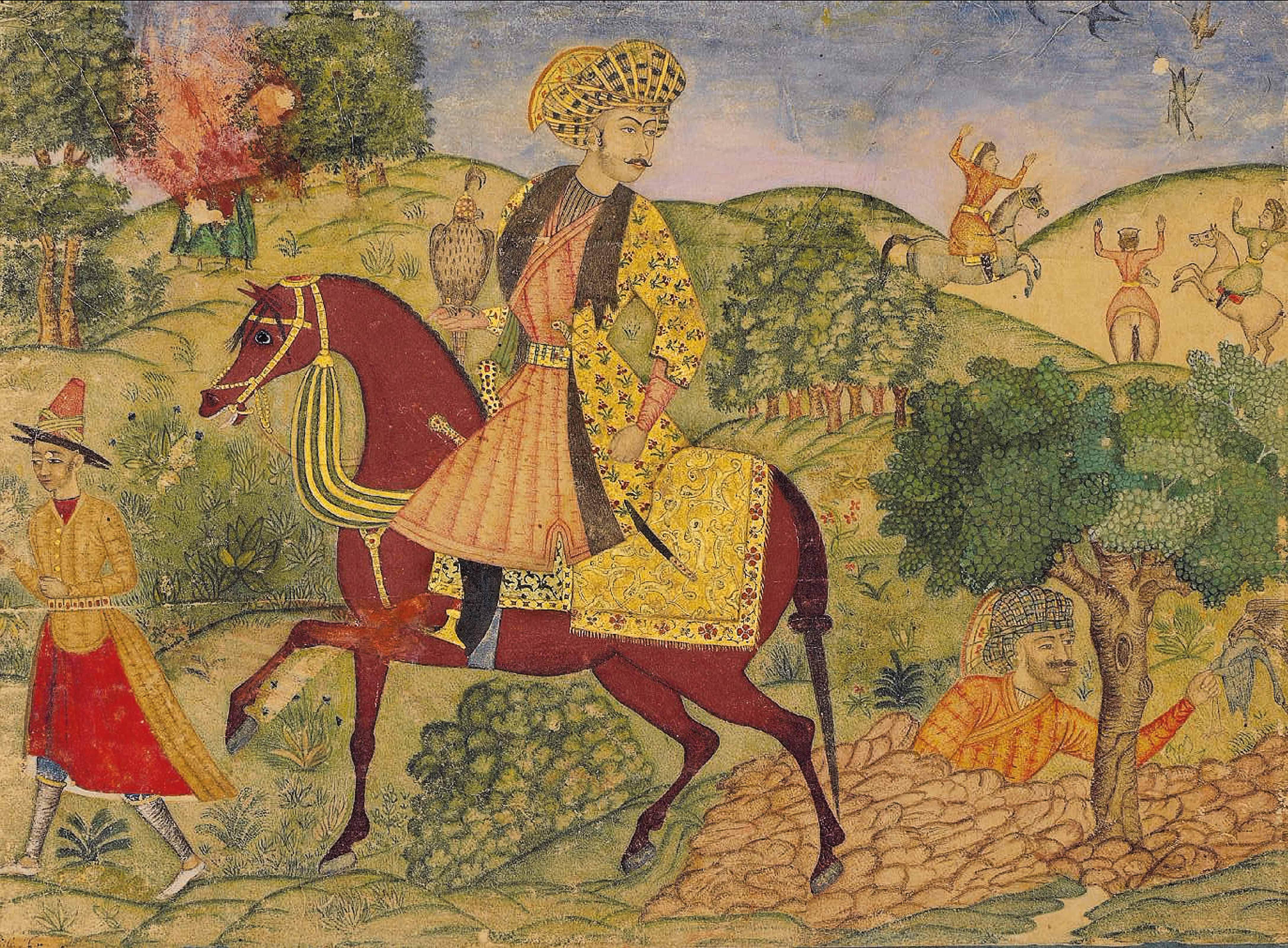 Персидская миниатюра Тебриз принц