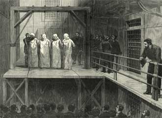 Execution of defendants—Engel, Fischer, Parsons, and Spies