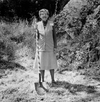 Founder Mary Harley Jenks at the Groundbreaking Ceremony for the Broadway campus, 10 May 1980 College Prep founder Jenks at Groundbreaking.jpg