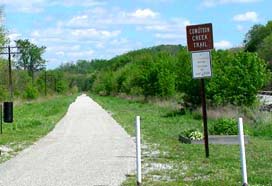 The Conotton Creek Trail begins in Bowerston