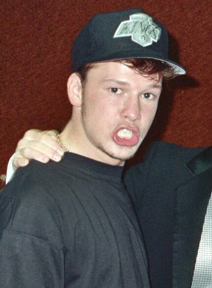 Donnie Wahlberg at the 1990 Grammys.jpg
