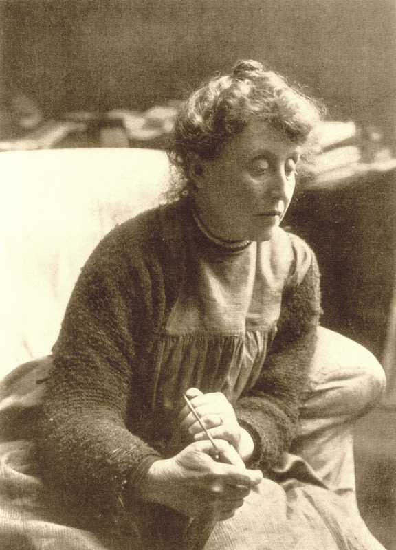 A photograph of Evelyn De Morgan.