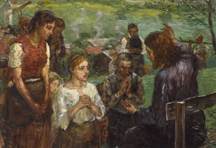 Sermon on the Mount by Fritz von Uhde