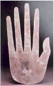 Carved mica hand, Hopewell Mounds